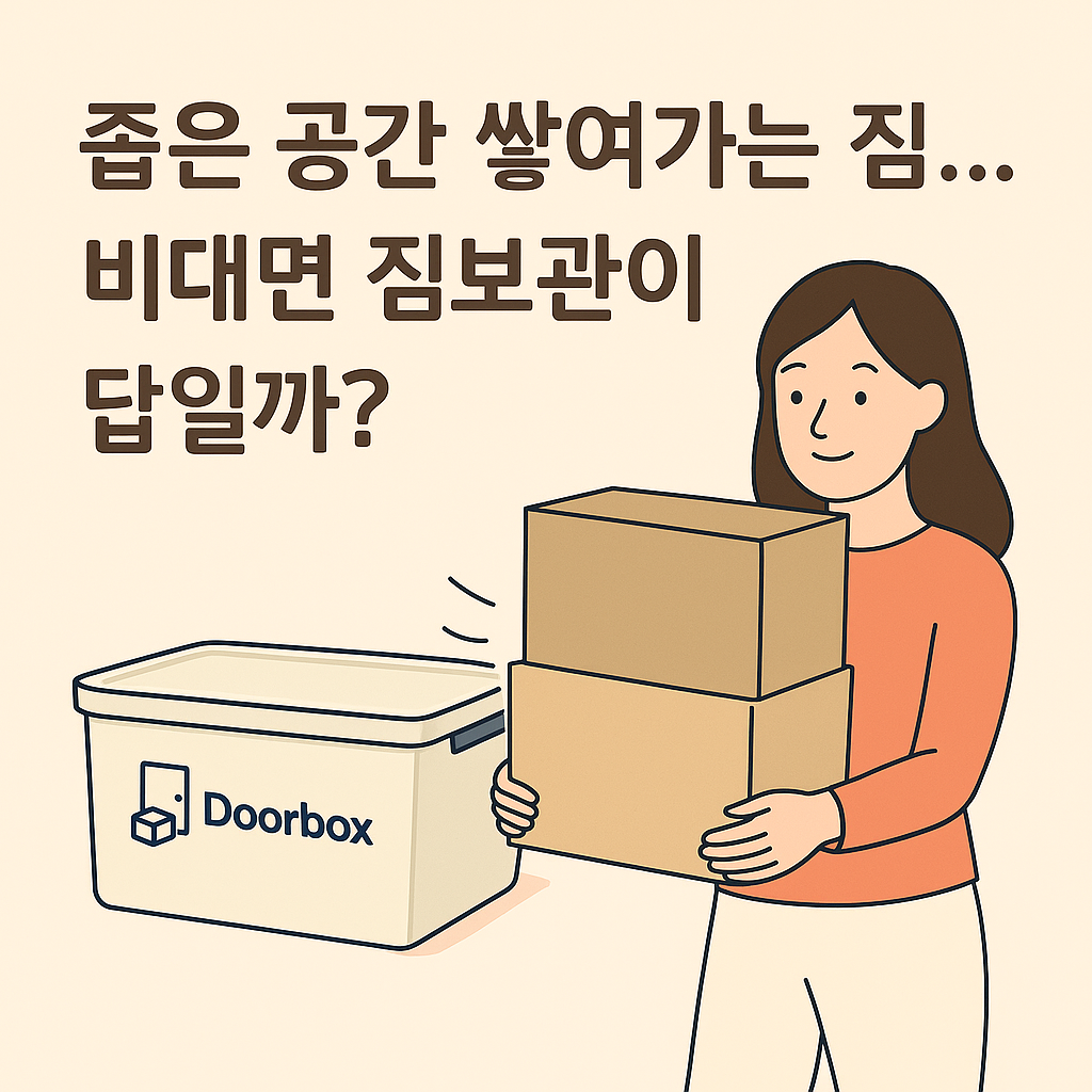 a cartoon of a woman holding boxes